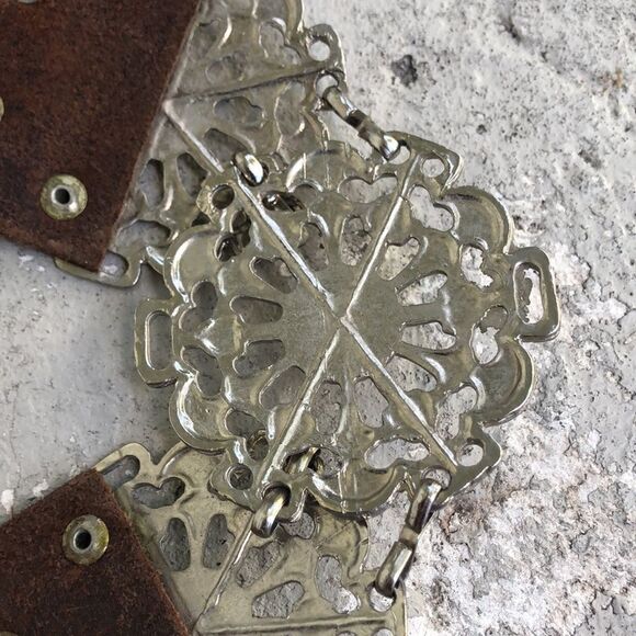 Vintage Leather n filigree belt - Picture 10 of 11